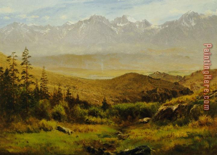 Albert Bierstadt In the Foothills of the Rockies